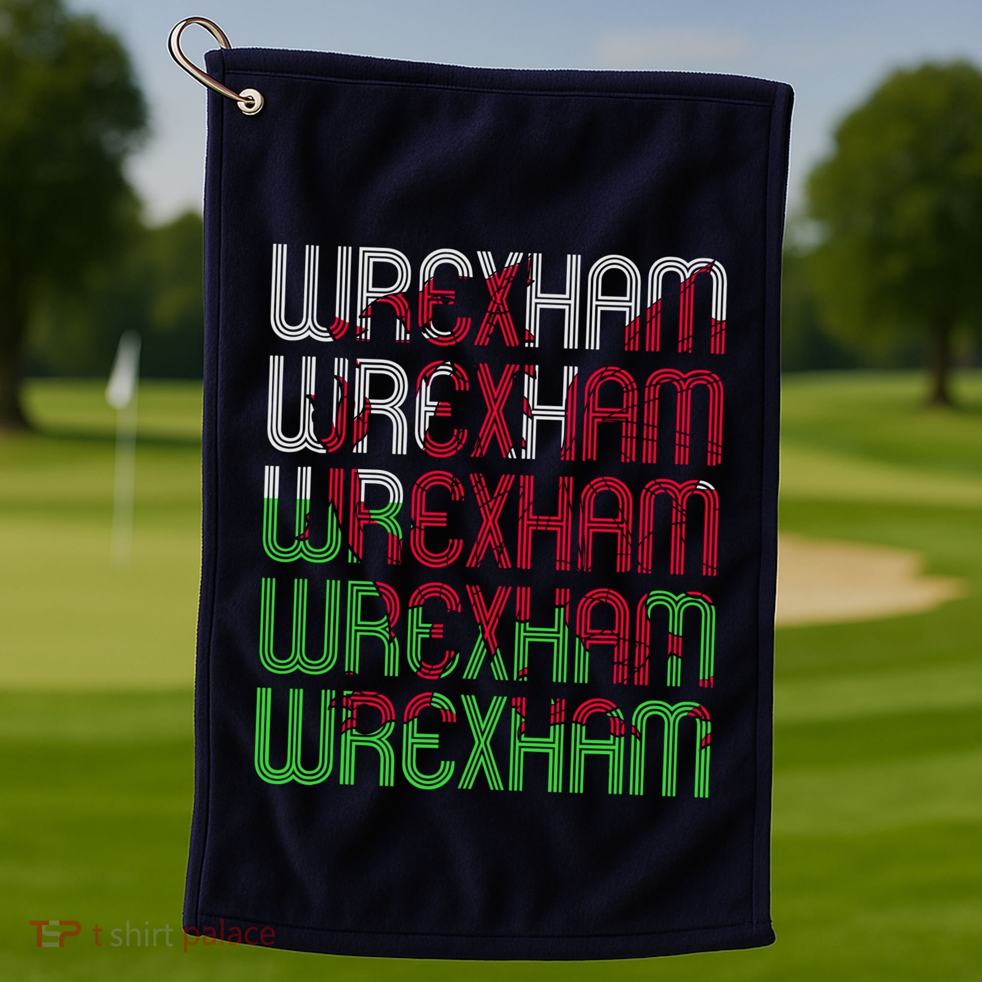 Wrexham Wales Dragon Welsh Flag Sports Merchandise Golf Towel