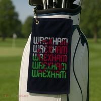 Wrexham Wales Dragon Welsh Flag Sports Merchandise Golf Towel thumb 2
