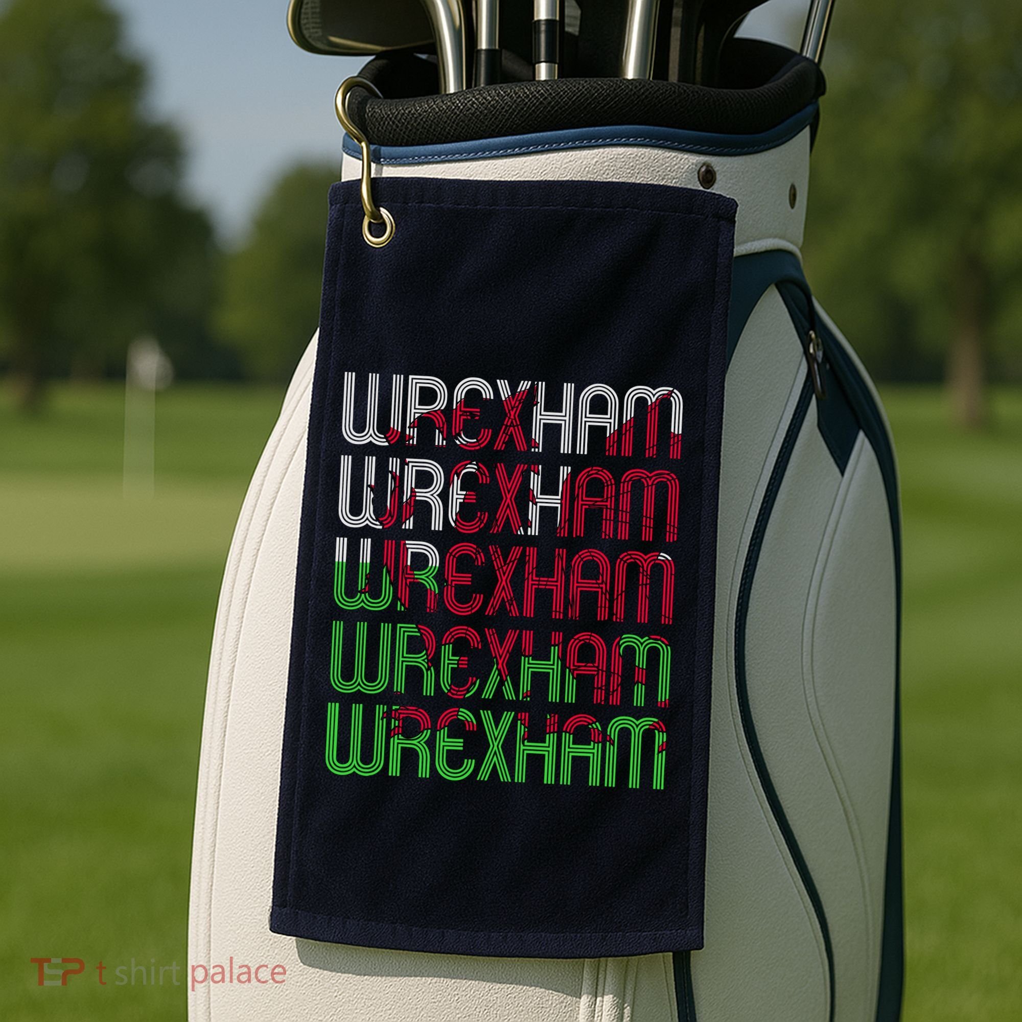 Wrexham Wales Dragon Welsh Flag Sports Merchandise Golf Towel