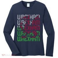 Wrexham Wales Dragon Welsh Flag Sports Merchandise Women's Long Sleeve Shirt thumb 0