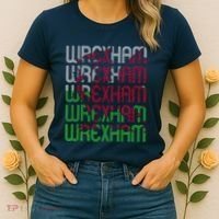 Wrexham Wales Dragon Welsh Flag Sports Merchandise Women's T-Shirt thumb 2