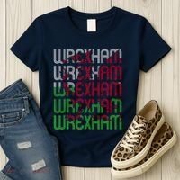 Wrexham Wales Dragon Welsh Flag Sports Merchandise Women's T-Shirt thumb 3