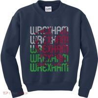 Wrexham Wales Dragon Welsh Flag Sports Merchandise Kids Sweatshirt thumb 0
