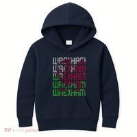 Wrexham Wales Dragon Welsh Flag Sports Merchandise Kids Hoodie thumb 0