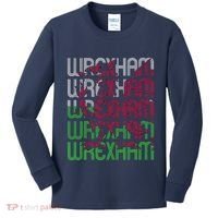 Wrexham Wales Dragon Welsh Flag Sports Merchandise Kids Long Sleeve Shirt thumb 0