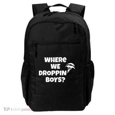 Where We Dropping Boys Backpack
