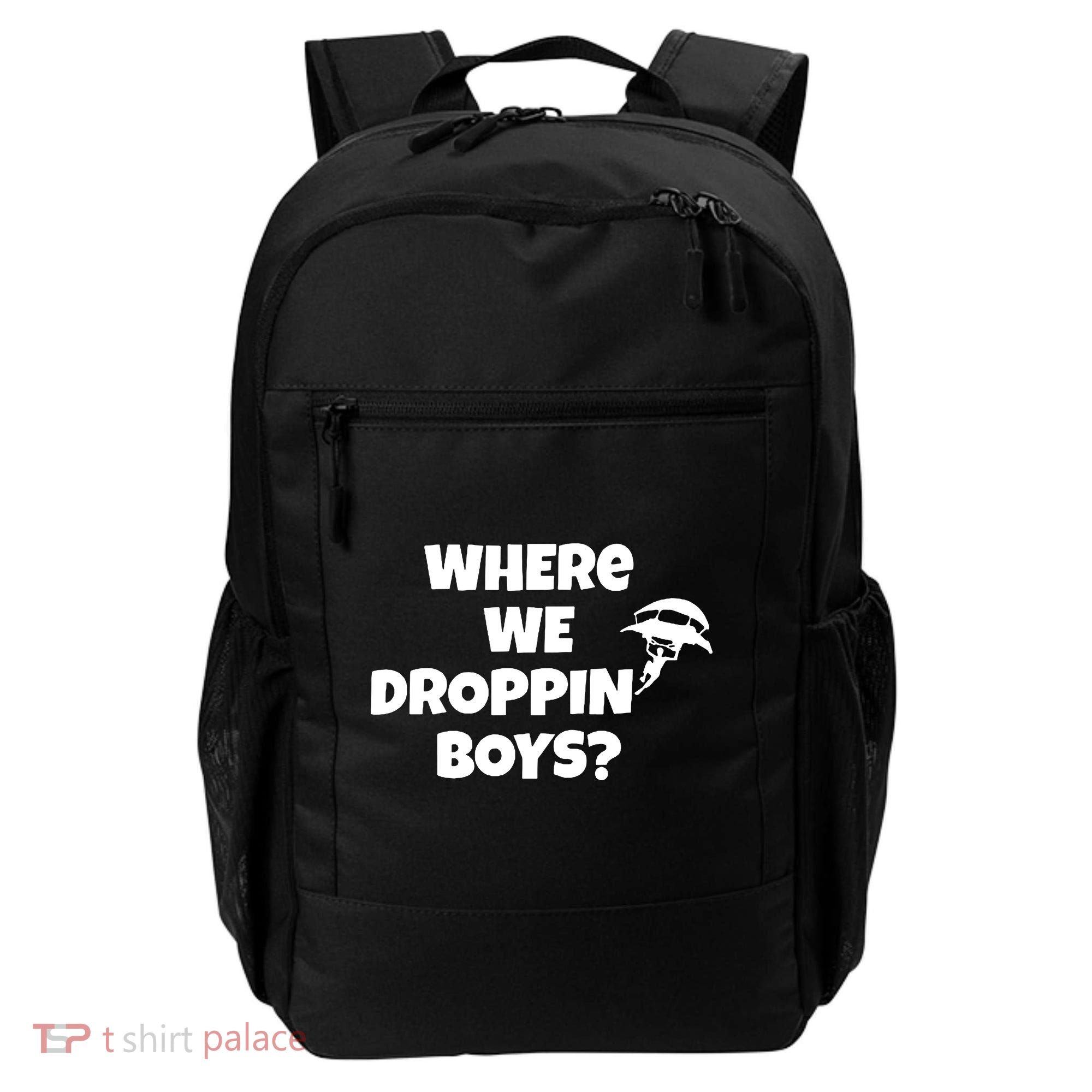 Where We Dropping Boys Backpack