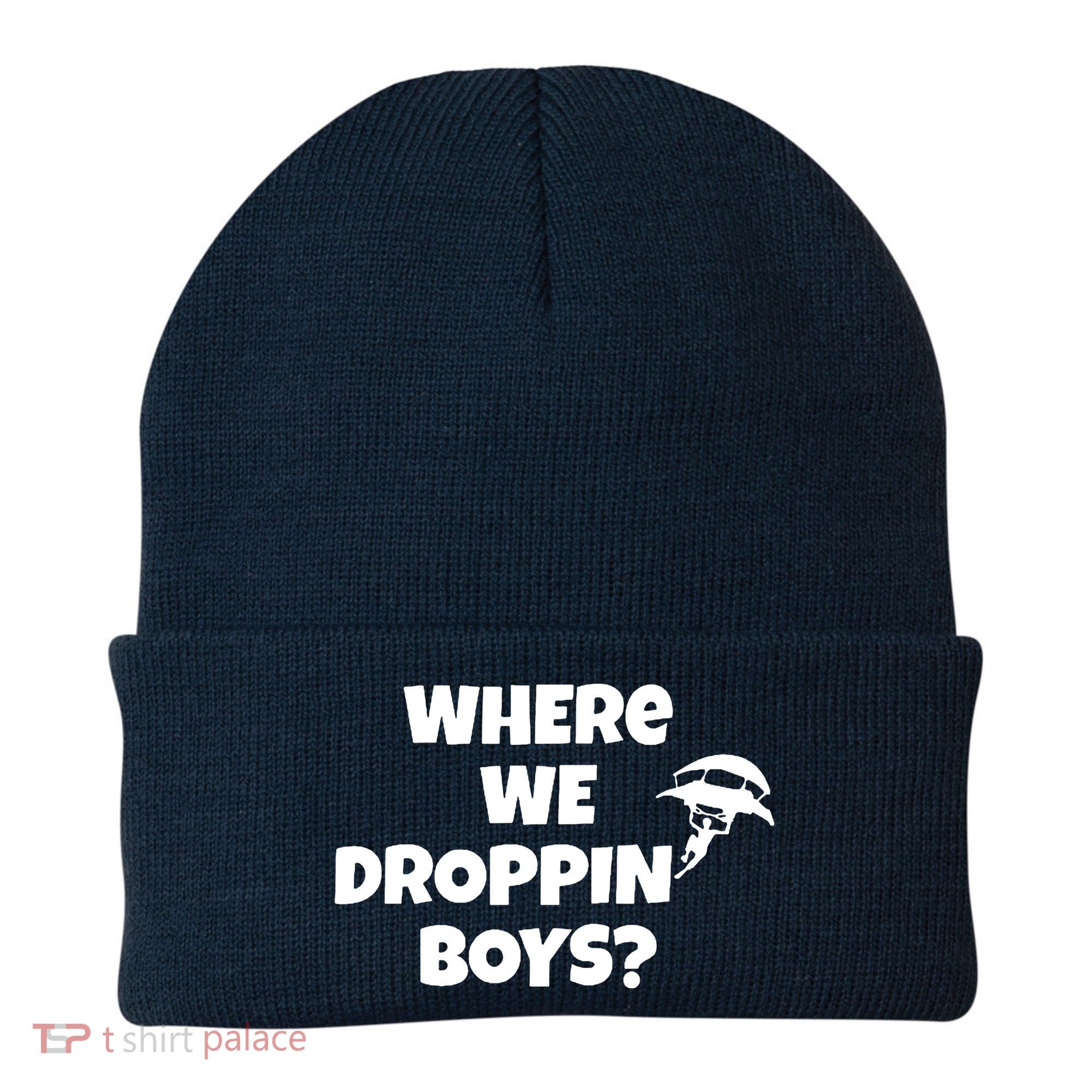 Where We Dropping Boys Beanie