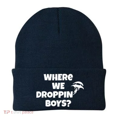 Where We Dropping Boys Beanie