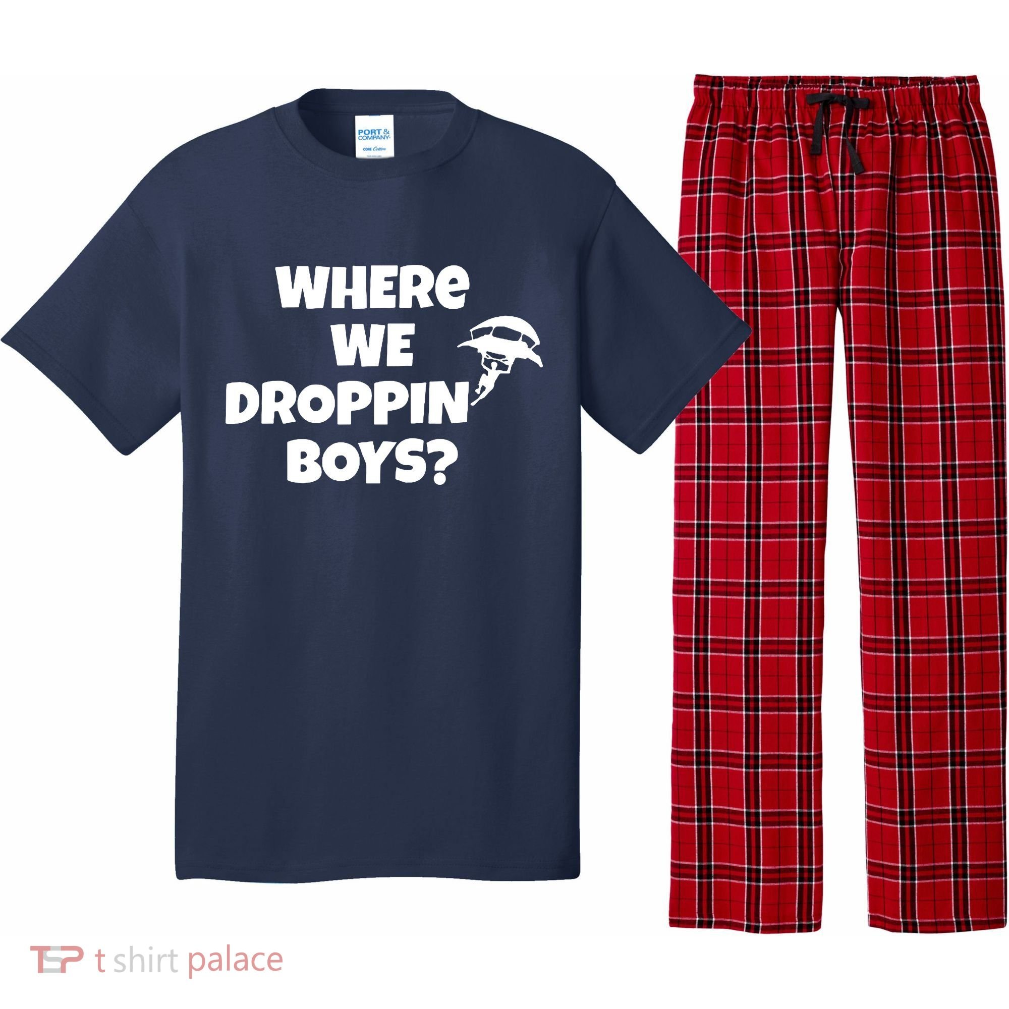 Where We Dropping Boys Pajama Set