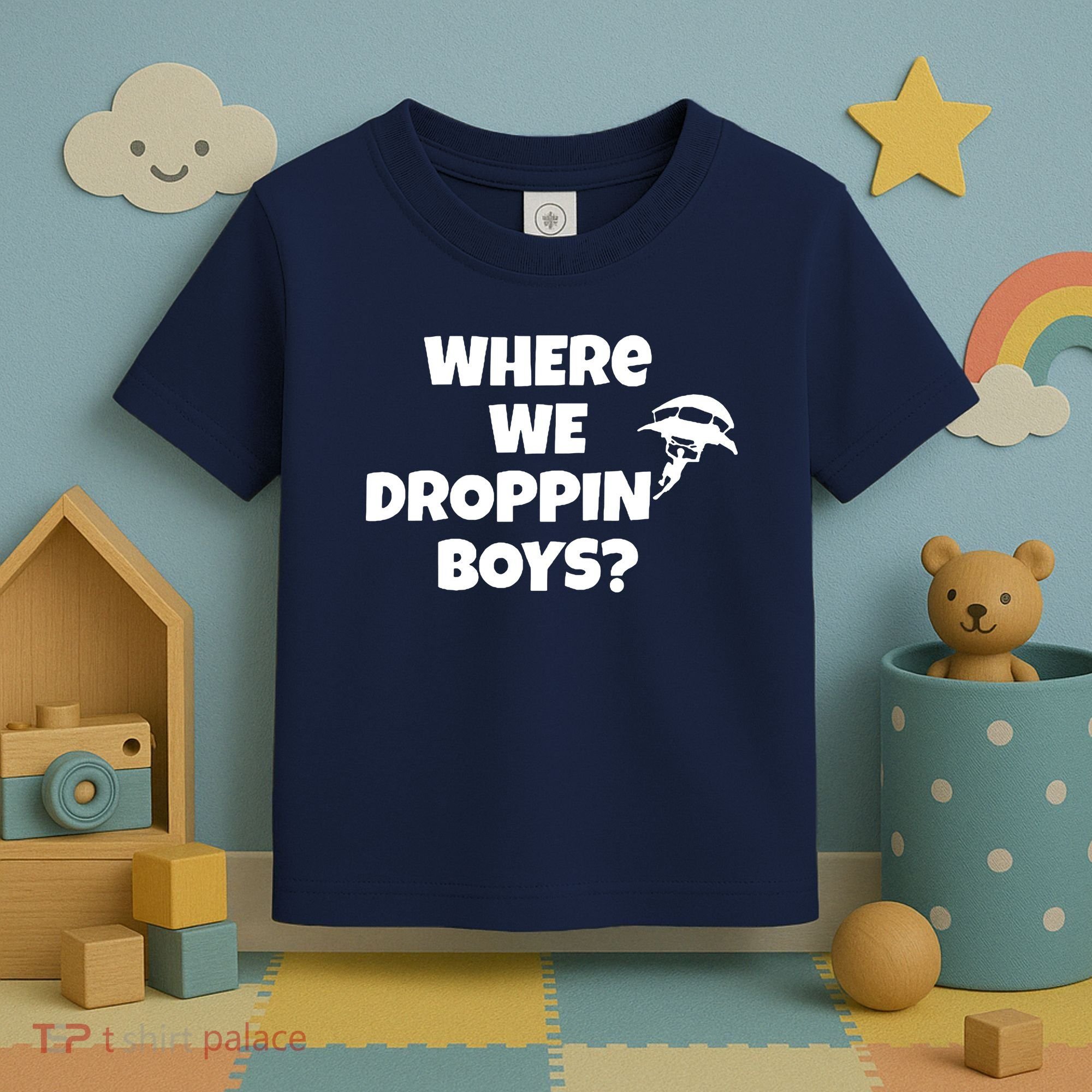 Where We Dropping Boys Toddler T-Shirt