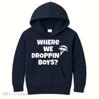 Where We Dropping Boys Kids Hoodie thumb 0