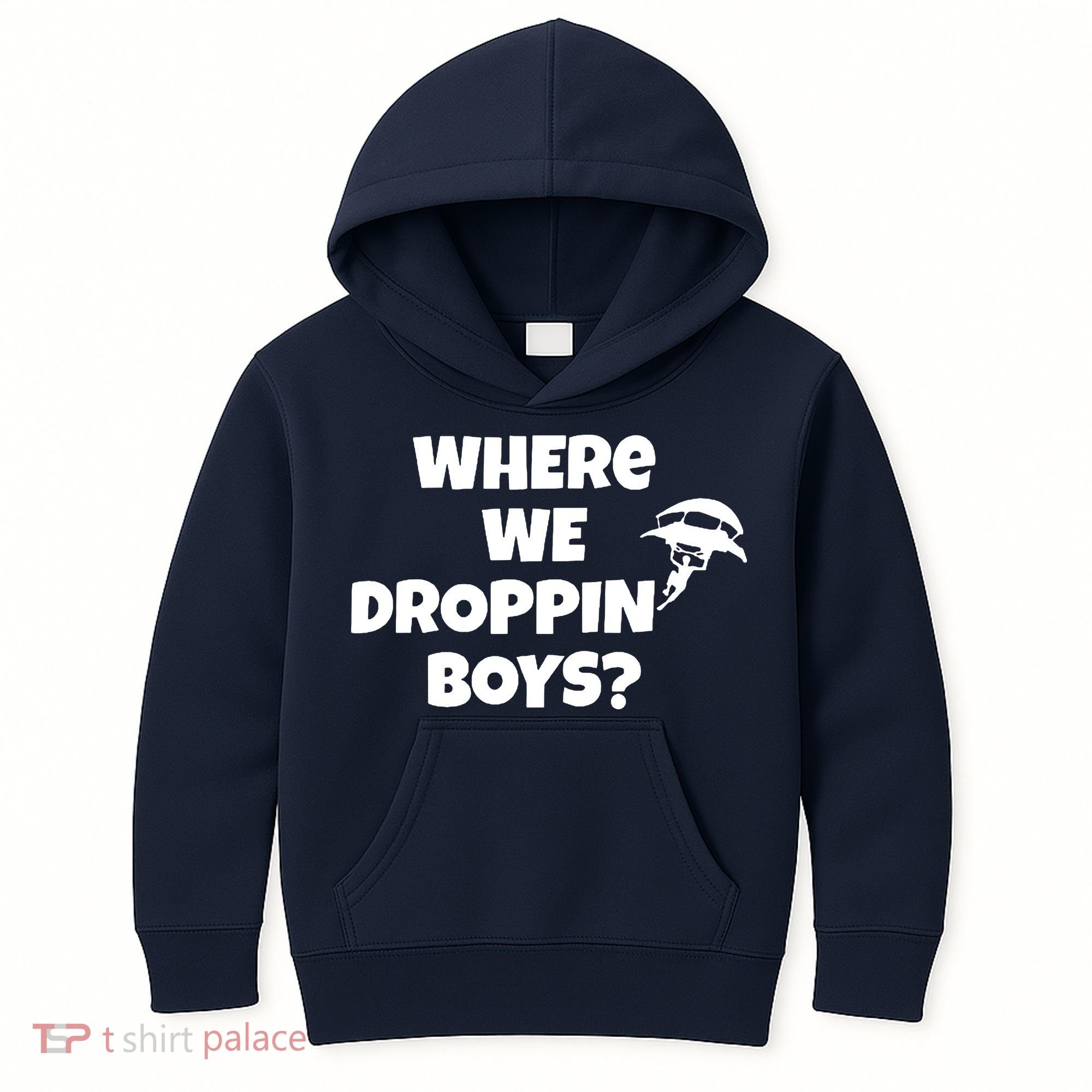 Where We Dropping Boys Kids Hoodie