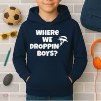 Where We Dropping Boys Kids Hoodie thumb 2