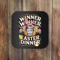 Winner Winner Easter Dinner Trump President 47th Coaster thumb 0
