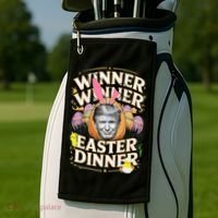 Winner Winner Easter Dinner Trump President 47th Golf Towel thumb 2