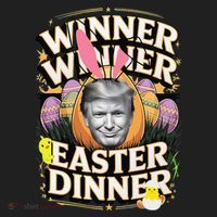 Winner Winner Easter Dinner Trump President 47th Golf Towel thumb 3