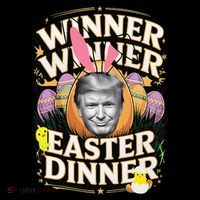 Winner Winner Easter Dinner Trump President 47th Women's Long Sleeve Shirt thumb 2