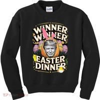Winner Winner Easter Dinner Trump President 47th Kids Sweatshirt thumb 0