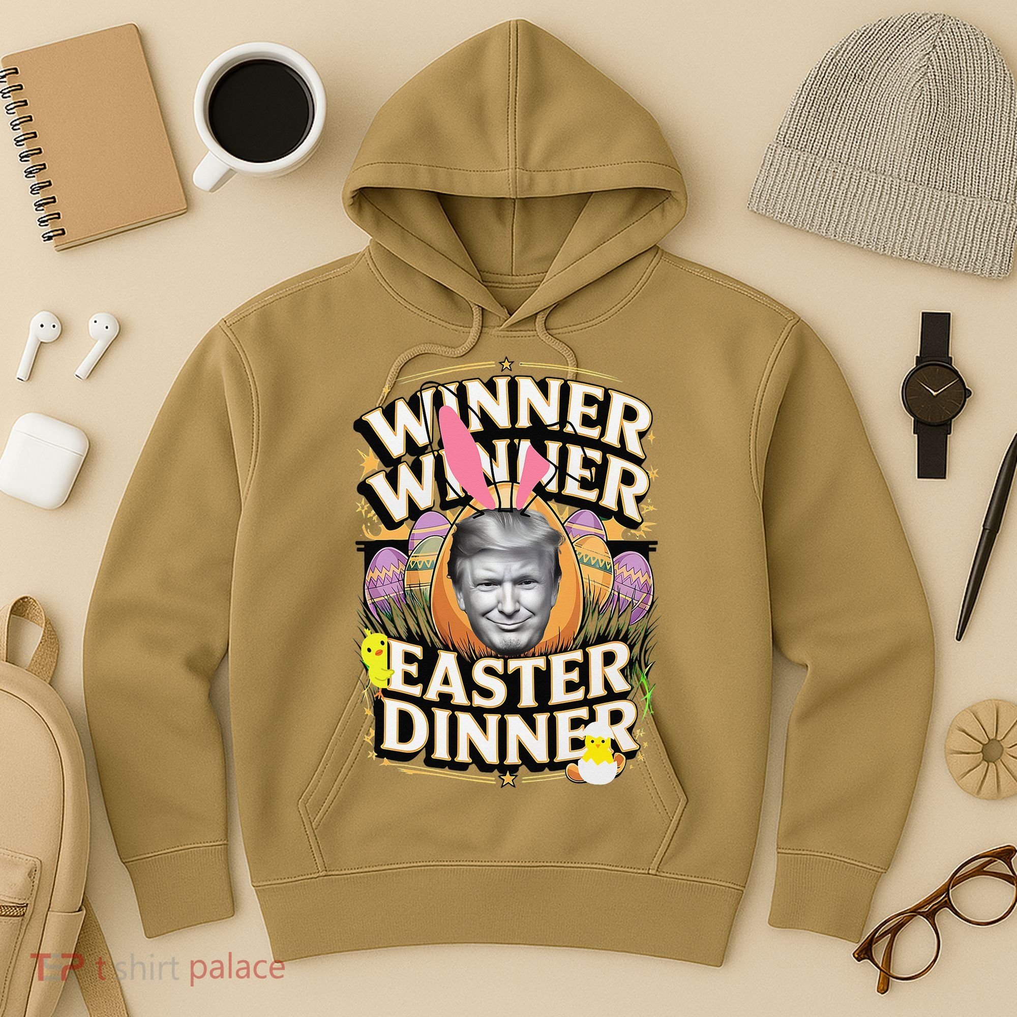 Winner Winner Easter Dinner Trump President 47th Hoodie
