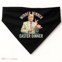 Winner Winner Easter Dinner President Trump Happy Easter Day USA-Made Doggie Bandana thumb 0