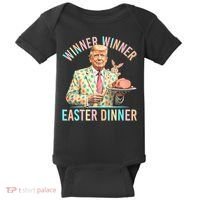 Winner Winner Easter Dinner President Trump Happy Easter Day Baby Bodysuit thumb 0