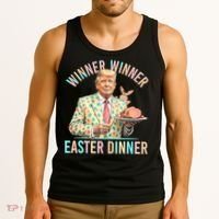 Winner Winner Easter Dinner President Trump Happy Easter Day Tank Top thumb 3