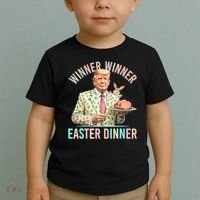 Winner Winner Easter Dinner President Trump Happy Easter Day Toddler T-Shirt thumb 2
