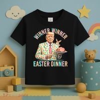 Winner Winner Easter Dinner President Trump Happy Easter Day Toddler T-Shirt thumb 3