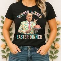Winner Winner Easter Dinner President Trump Happy Easter Day Women's T-Shirt thumb 2