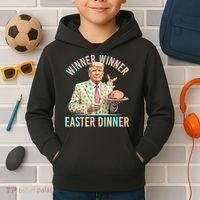 Winner Winner Easter Dinner President Trump Happy Easter Day Kids Hoodie thumb 2
