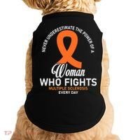 Women Who Fight Multiple Sclerosis Awareness Doggie Tank thumb 0