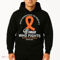 Women Who Fight Multiple Sclerosis Awareness Hoodie thumb 2