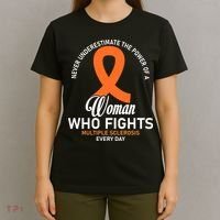 Women Who Fight Multiple Sclerosis Awareness T-Shirt thumb 4