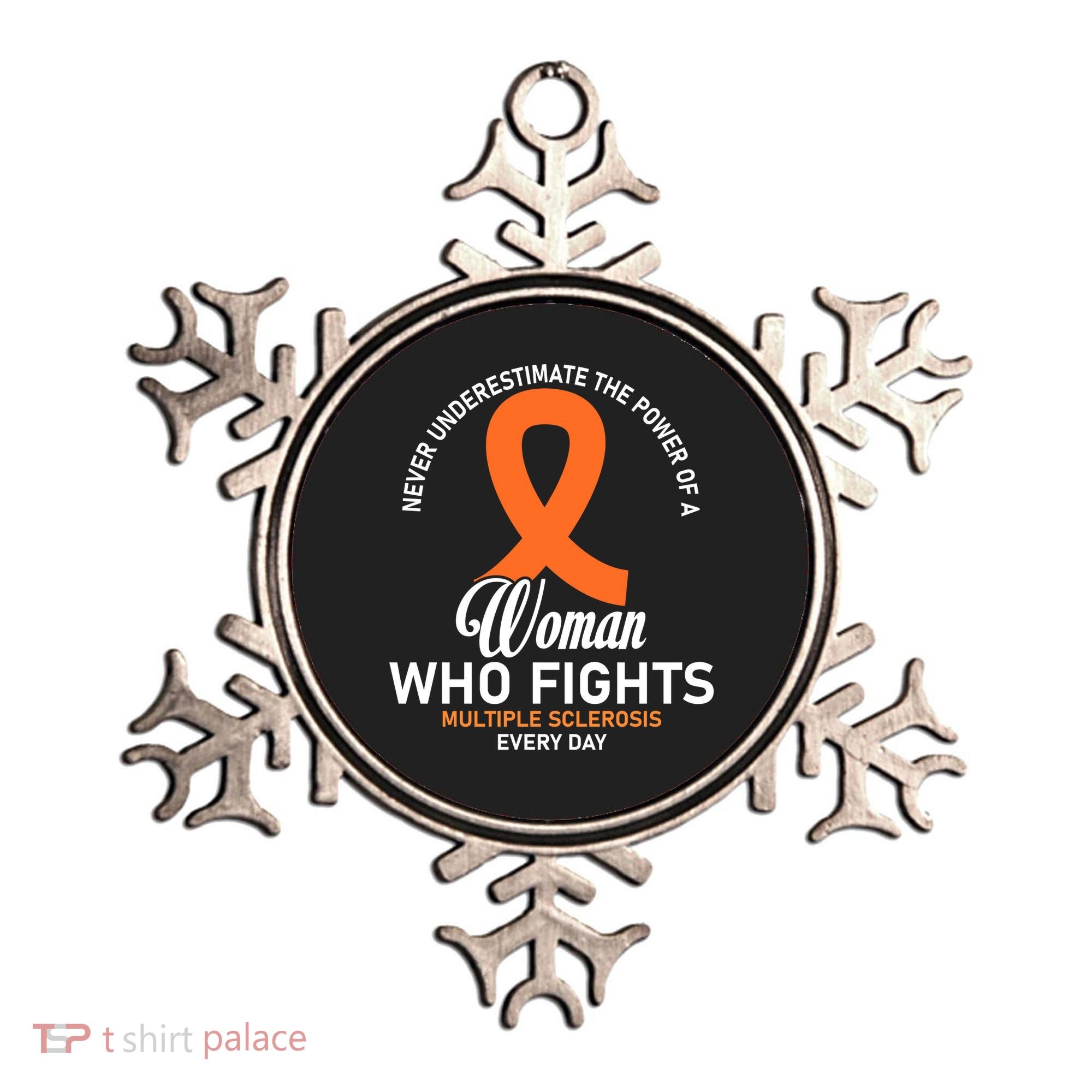 Women Who Fight Multiple Sclerosis Awareness Ornament