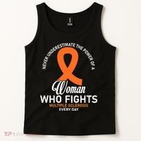 Women Who Fight Multiple Sclerosis Awareness Tank Top thumb 2