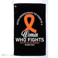 Women Who Fight Multiple Sclerosis Awareness Golf Towel thumb 0
