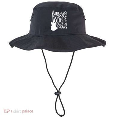 Where Words Fail Music Speaks Great Gift Musical Music Notes Musician Gift Bucket Hat