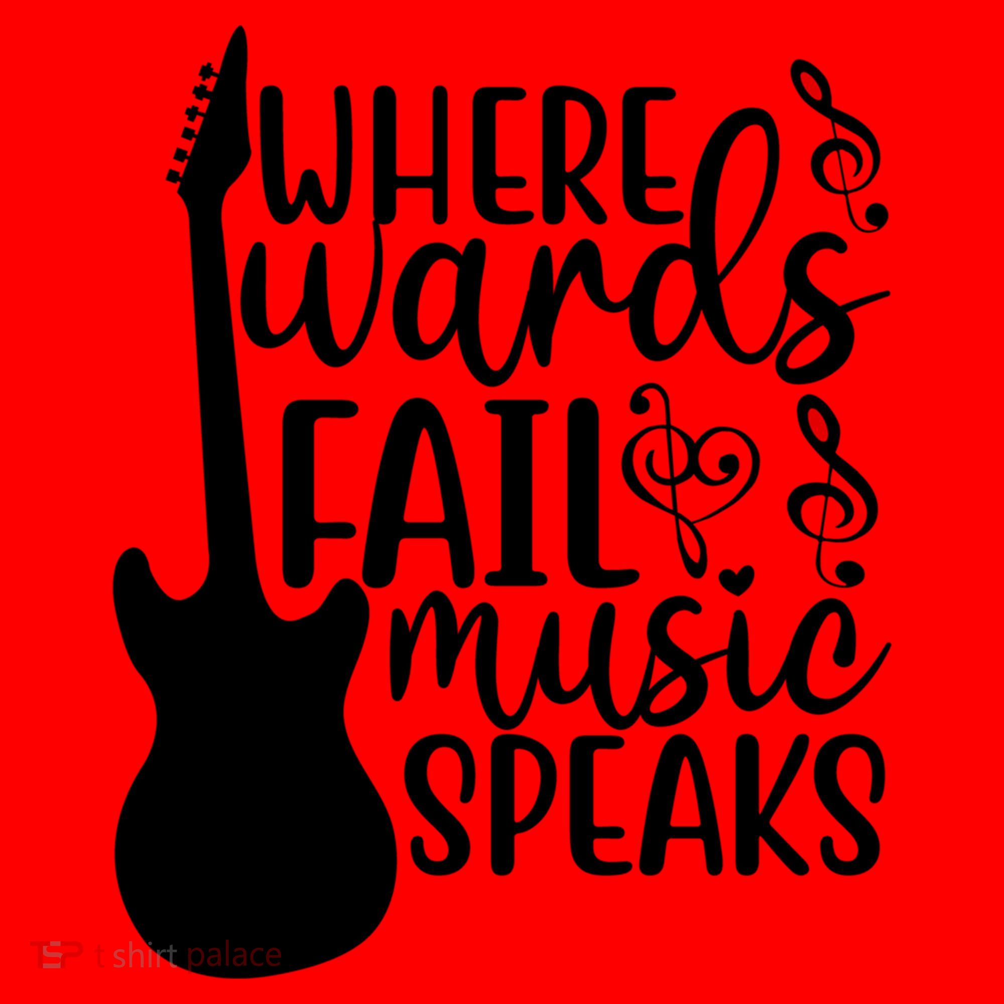 Where Words Fail Music Speaks Great Gift Musical Music Notes Musician Gift Santa Hat