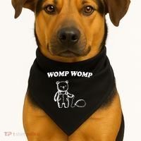 Womp Womp Funny Quote Cartoon Bear USA-Made Doggie Bandana thumb 1