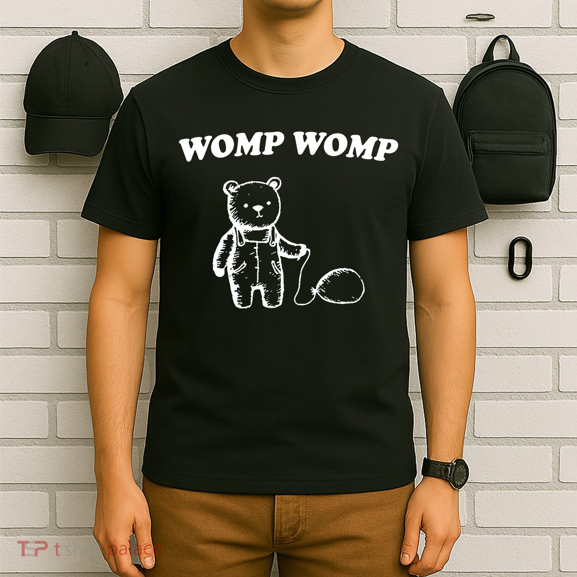 Womp Womp Funny Quote Cartoon Bear T-Shirt