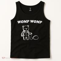 Womp Womp Funny Quote Cartoon Bear Tank Top thumb 2