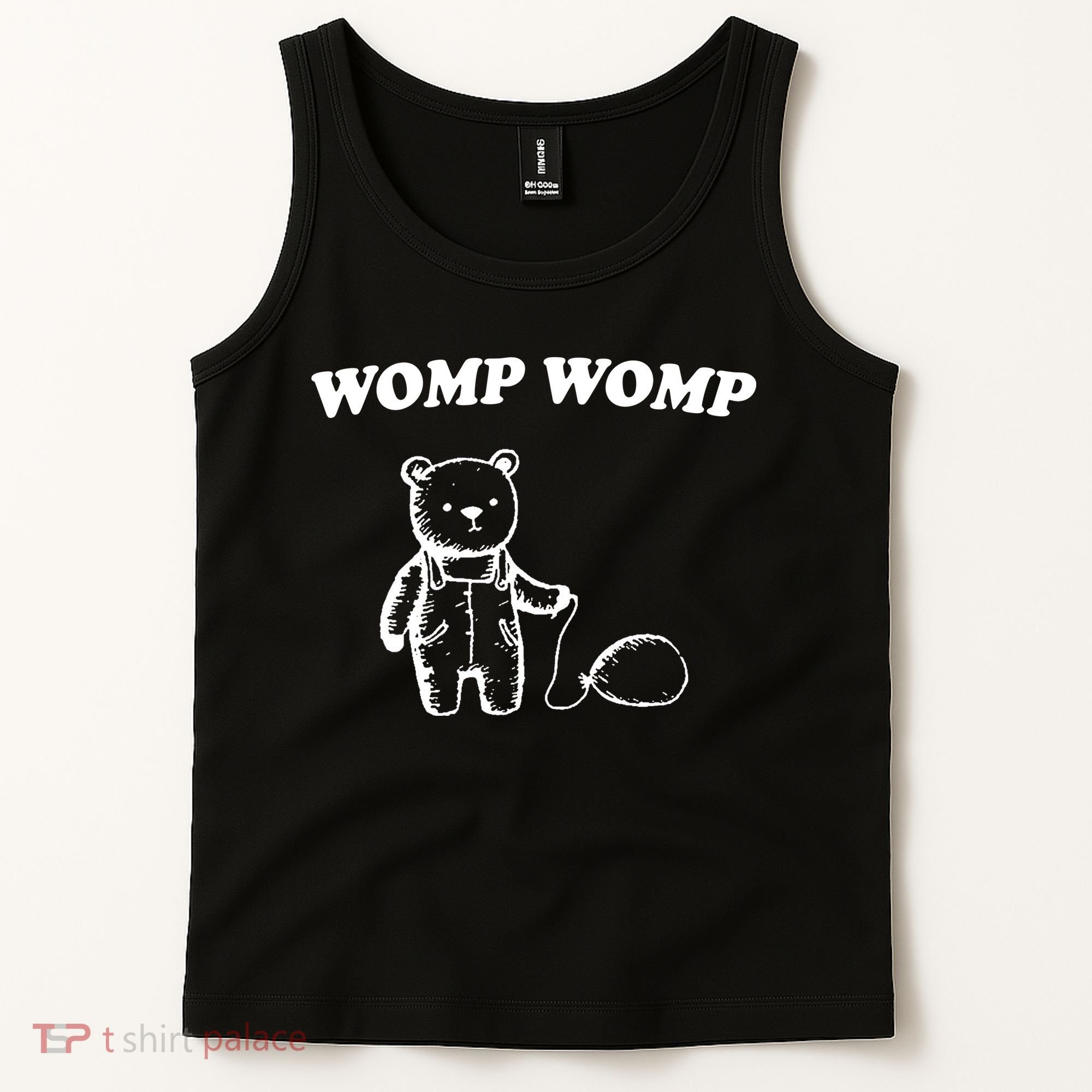 Womp Womp Funny Quote Cartoon Bear Tank Top