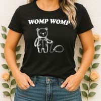 Womp Womp Funny Quote Cartoon Bear Women's T-Shirt thumb 2