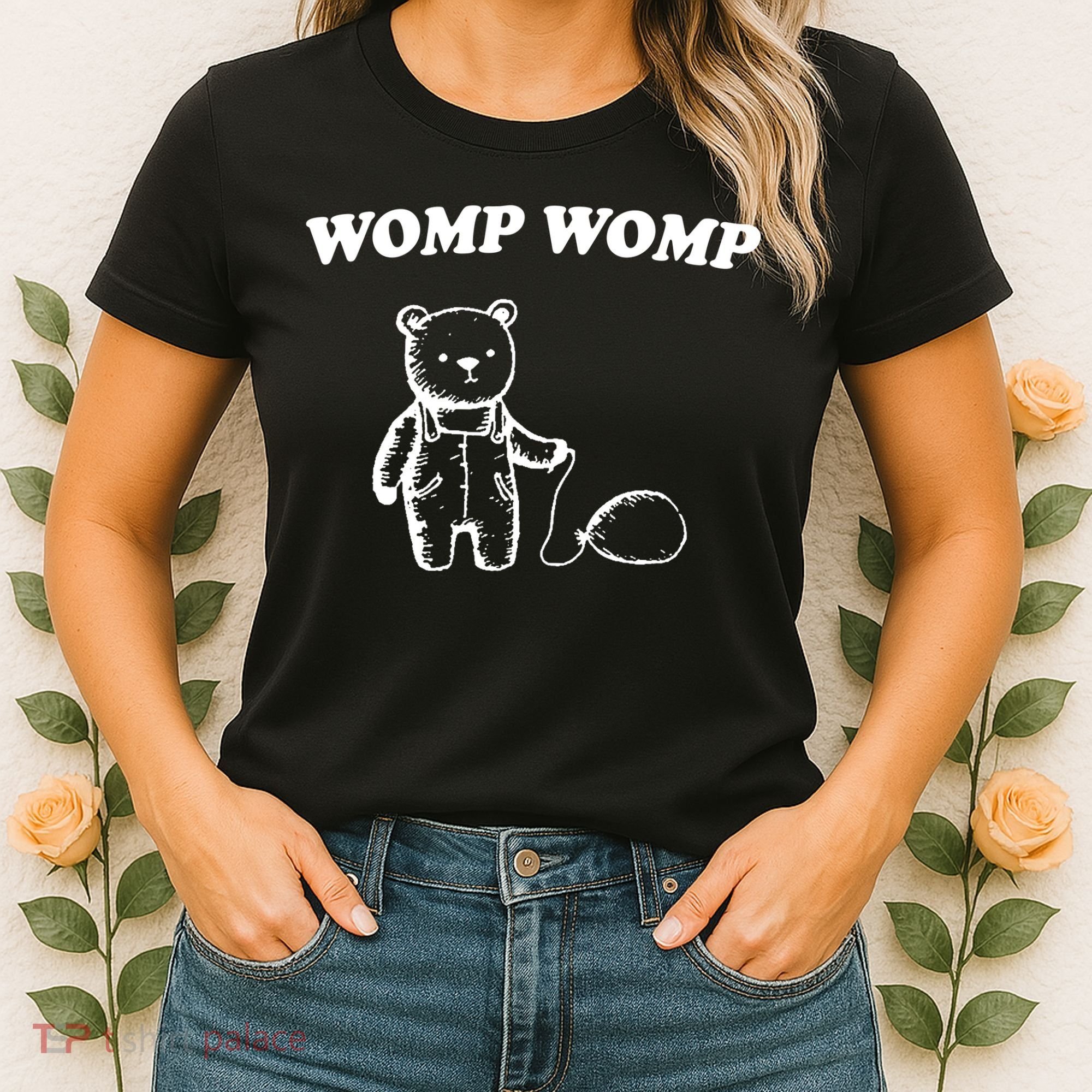 Womp Womp Funny Quote Cartoon Bear Women's T-Shirt