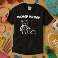 Womp Womp Funny Quote Cartoon Bear Kids T-Shirt thumb 3