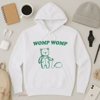 Womp Womp Funny Meme Bear Hoodie thumb 3