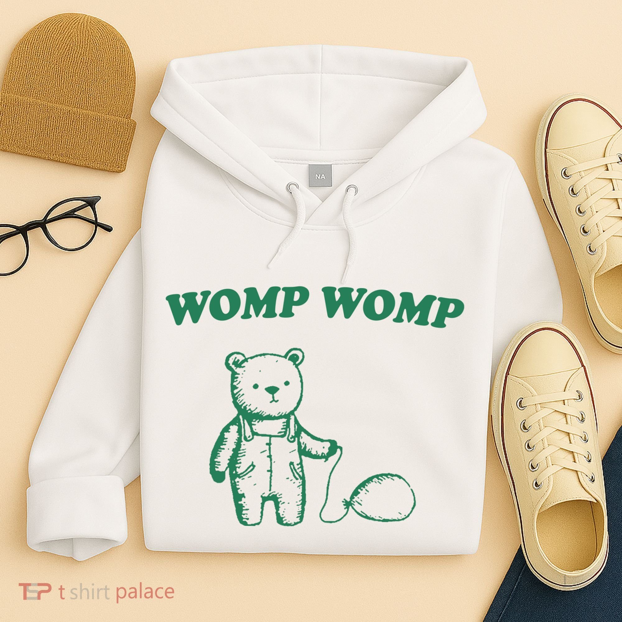 Womp Womp Funny Meme Bear Hoodie