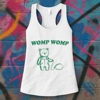 Womp Womp Funny Meme Bear Women's Tank Top thumb 3