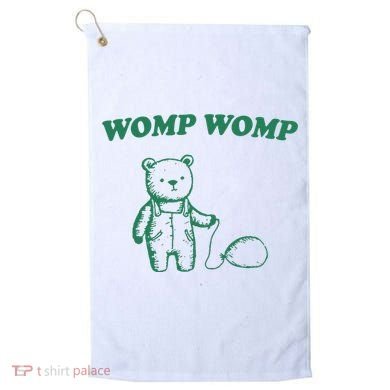 Womp Womp Funny Meme Bear Golf Towel